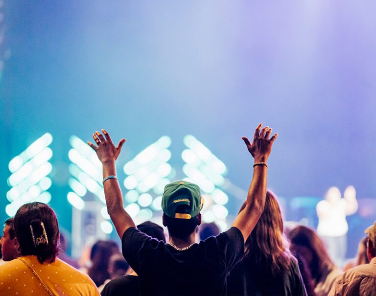 Black American Christians worshipping Jesus at New England Revival Event