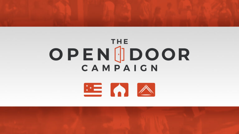 The Open Door Campaign red/white