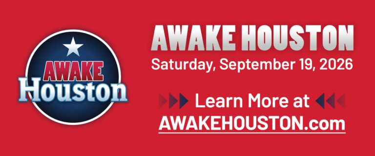 AWAKE Houston—Saturday, September 19, 2026. Learn more at awakehouston.com.